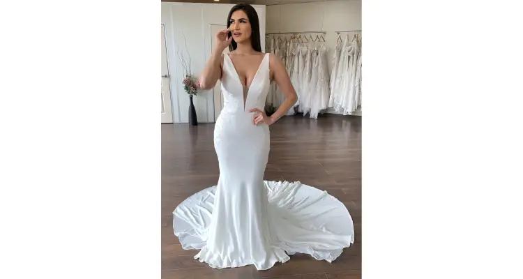 fit and flare wedding dress