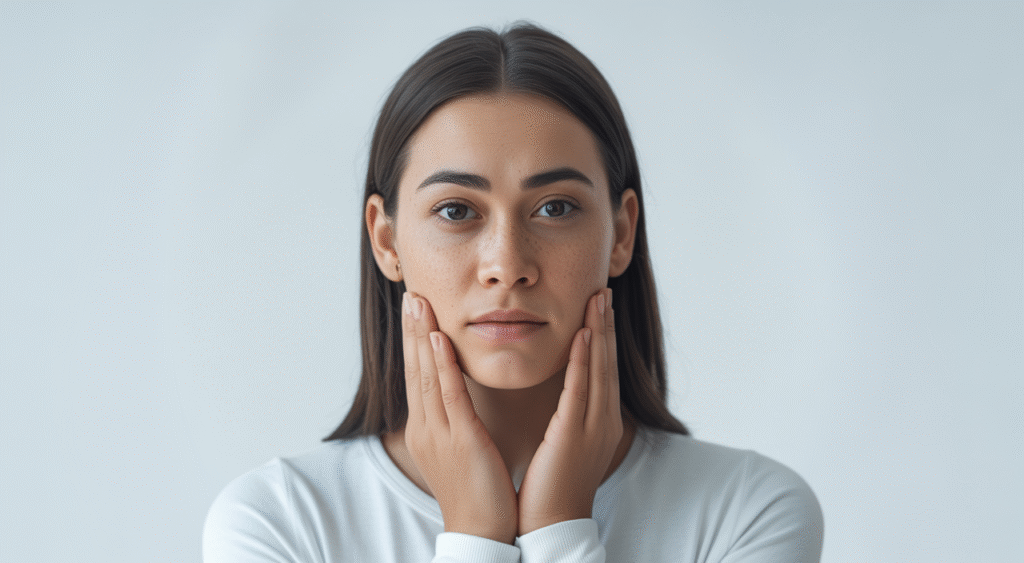 Egg donor candidate with hopeful expression