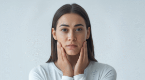 Egg donor candidate with hopeful expression