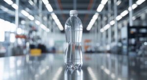 High-quality clear PET drink bottle representing modern manufacturing and packaging solutions