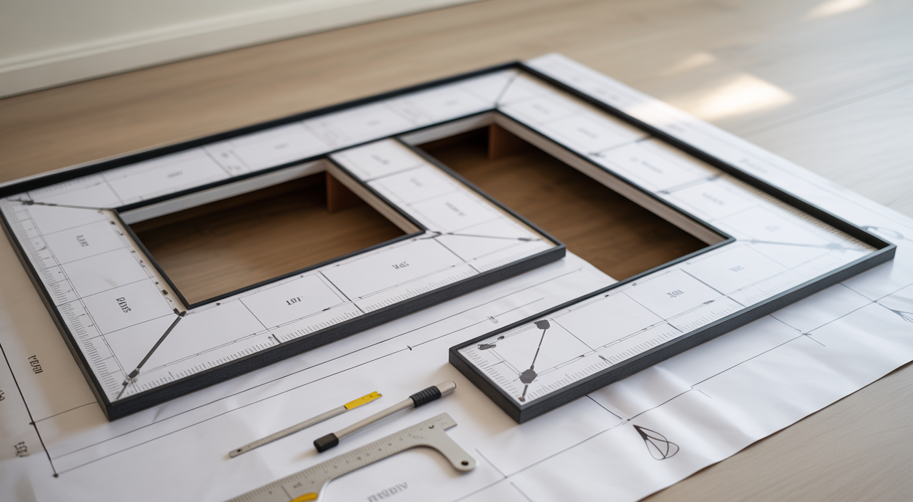 Modern walk in wardrobe design with open shelving and hanging space