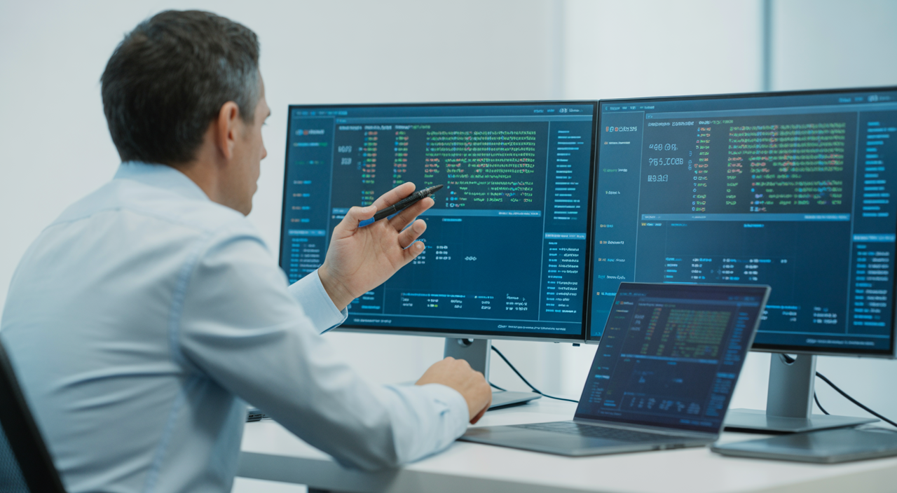 Cybersecurity consultant in Canada reviewing data protection strategy with a business team